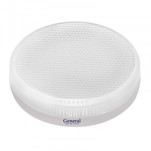 General GX53  9W(640Lm) 4500K 4K 75x27  призма пластик GLDEN-GX53-9-230-GX53-4500 660363