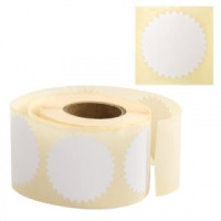 Этикетка самоклеящаяся д/опечатывания документов "ЗВЕЗДОЧКА" белая, 52 мм, 500 шт., BRAUBERG, 111651