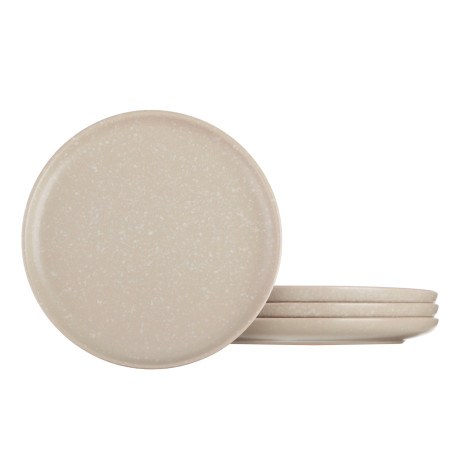 MILLIMI Набор стол.посуды 16пр(тар26см*4, тар20см*4, салатн14см*4, кружка340мл*4) керамика, бежевый