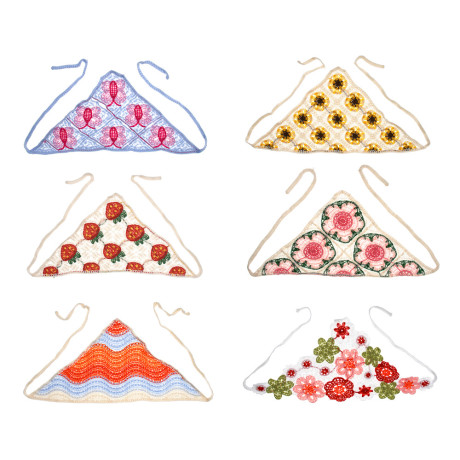 GALANTE Косынка вязаная женская, р-р 50x35см, 100% полиэстер, 6 дизайнов