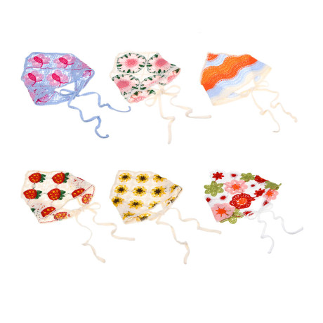 GALANTE Косынка вязаная женская, р-р 50x35см, 100% полиэстер, 6 дизайнов