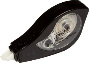 Корректирующая лента 5ммx8м Attache Black & White черный корпусбелый колп 1079355
