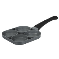 Сковорода литая тм SATOSHI 4 секции, 18см, антипригарное покрытие мрамор, индукция