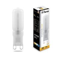 Feron G9 230V 7W (520lm) 2700K 2K 50x16 матов. LB-431 25755