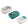 Ланч-бокс 0,8л (17,9х12,8х5,2см), пластик, 3 дизайна