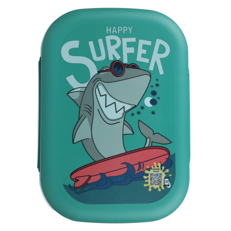 Ланч-бокс 0,8л (17,9х12,8х5,2см), пластик, 3 дизайна