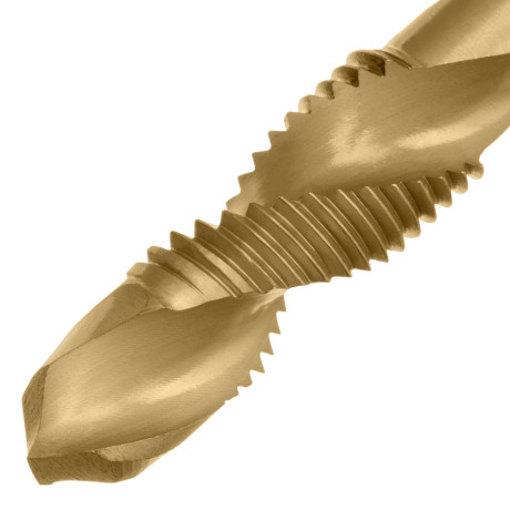 Сверло-метчик М10 х 1,25 мм, Р6М5// Denzel