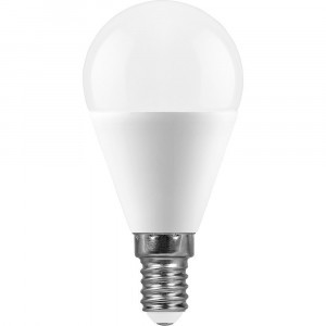 Feron шар G45 E14 13W(1080Lm) 2700K 2K матовая 90x45 LB-950 38101