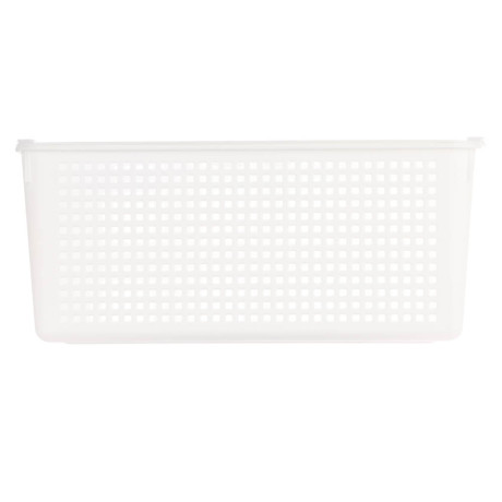 Корзинка Лофт 13л 395х272х168 мм с крышкой белый, серый