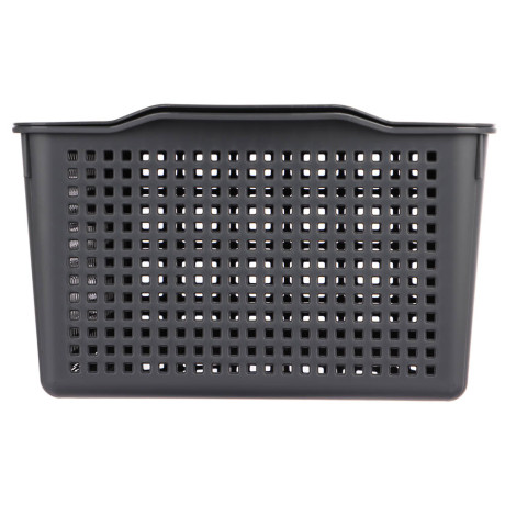 Корзинка Лофт 13л 395х272х168 мм с крышкой белый, серый