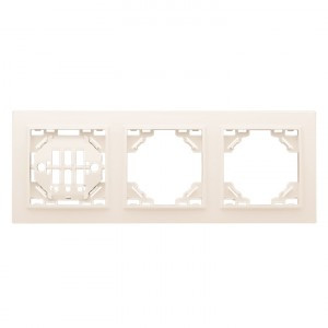 EKF Минск Рамка 3-местная  горизонтальная бежевый ERM-G-303-20