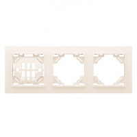 EKF Минск Рамка 3-местная  горизонтальная бежевый ERM-G-303-20