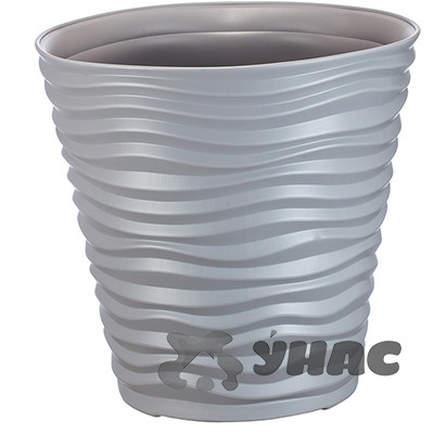 Кашпо ДЮНА  460*450 50л серый М3403 (3)