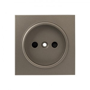 EKF Валенсия лиц. панель роз. 1 мест. б/з 10 А кашемир шторки Al/Cu (корпус PC) ESR10-L-022-40