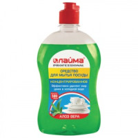 Средство д/мытья посуды 500 г, ЛАЙМА PROFESSIONAL, концентрат, &quot;Алоэ Вера&quot;, 604649