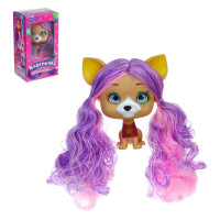 ИГРОЛЕНД Питомец с аксессуаром &quot;Кудряшики&quot;, ПВХ, 17,6х7,3х10см, 8 дизайнов