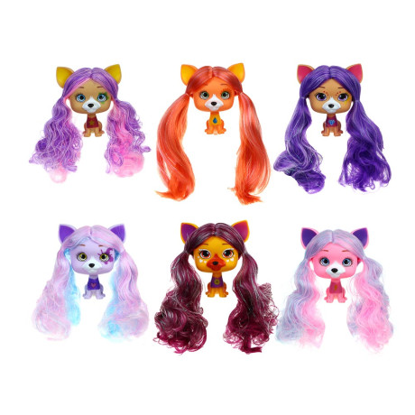 ИГРОЛЕНД Питомец с аксессуаром "Кудряшики", ПВХ, 17,6х7,3х10см, 8 дизайнов