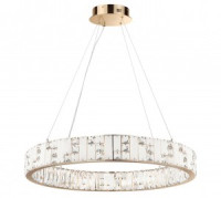 ODEON LIGHT 5072/100L HALL ODL24 495 зол/прозр/бел/хрусталь/алебастр Люстра LED 100W 3700K CROSSA 97