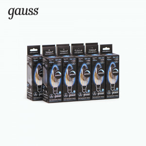 Gauss Filament Свеча E14 димм. 5W(580lm) 4100K 4K прозр. 97x35 филамент (нитевидная), 103801205-D