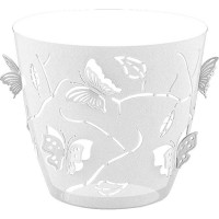 Горшок БАБОЧКИ со вст 0,7л прозрачный х20
