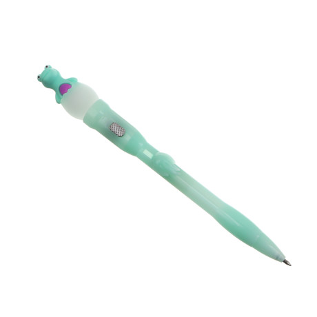 Ручка шариковая синяя с подсветкой "Дино", 2 вида