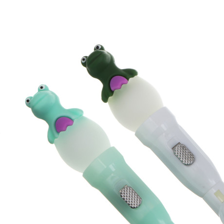 Ручка шариковая синяя с подсветкой "Дино", 2 вида