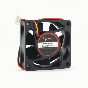 Вентилятор Gembird D6025HM-3 60x60x25, гидродинамический, 3 pin, провод 0,25 м
