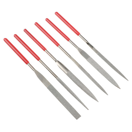 РОКОТ Набор надфилей алмазных 6шт,размер 5x180мм, блистер