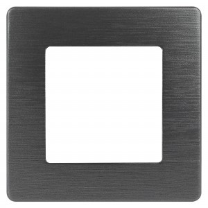 ЭРА 12 рамка СУ 1 мест. САТИН, антрацит 12-5101-05 8069