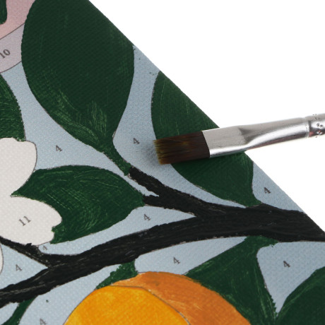 ХОББИХИТ Картина по номерам, комплект (основа, акриловые краски, кисть), 20х30см, 10 дизайнов