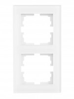 Lezard VESNA рамка акрил СУ 2 мест., верт., белая 742-5480-152