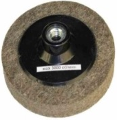 Насадка с войлоком и гайкой 125мм