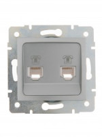 Lezard KARINA мех. роз. СУ 2 мест. тел. евро матов. серебро (корп. ABS) 707-4388-138