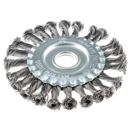 ЕРМАК Щетка металл. для УШМ125мм/22мм, крученая, дисковая