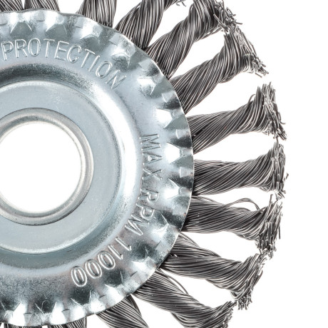 ЕРМАК Щетка металл. для УШМ125мм/22мм, крученая, дисковая