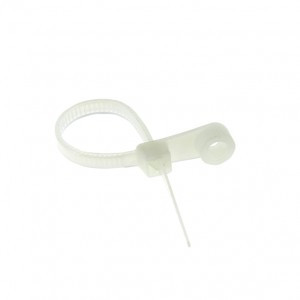 EKF PROxima хомут нейлон белый с кольцом под винт 3,6х200 ХОК (уп.100шт, цена за уп) plc-c-o-3.6x200