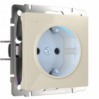Werkel мех. роз. СУ 1 мест. 16A с подсветкой, земля (слон. кость) W1171403 a054522