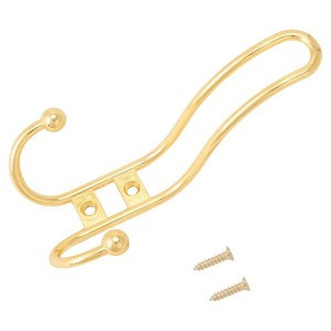 Крючок-вешалка мебельн 3-рожк СТАНДАРТ 208A GP золото В140*Ш73*Г34 ЕВРОПАКЕТ(240,30)