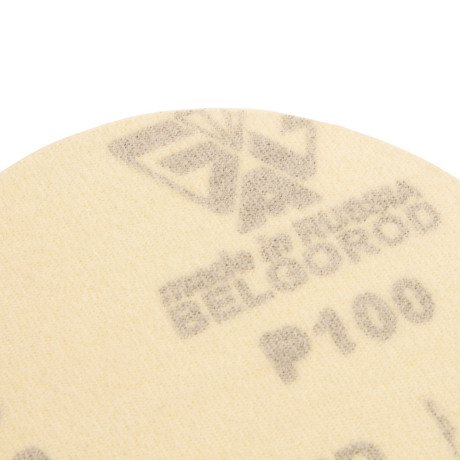 Диск шлифовальный под "липучку", KP14D, зернистость P 100, 12-Н, 125 мм, 5 шт, "БАЗ"