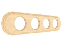 МЕЗОНИНЪ РЕТРО рамка СУ 4 мест. овал, дерево, бук натуральный, Лахта СенатЪ GE70843-25