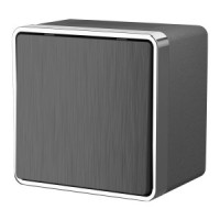 Werkel выкл. ОУ 1 кл. влагозащищенный IP44 Gallant (графит рифленый) a051345 W5010204