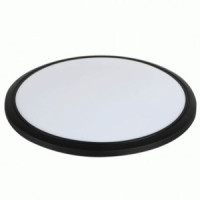 LEEK св-к св/д декоративный 36W(2700lm) 5000К 6K круг 375x45 CLL ALANTA IP40 черное кольцо