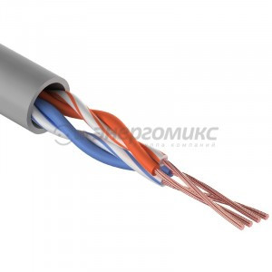 Кабель UTP  2PR  24AWG  CAT5e  305м  STRANDED  REXANT, 01-0026