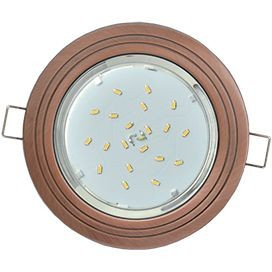 Ecola GX53 H4 св-к "2 Круга" Черная медь 43x115 FP31H4ECB (10!)