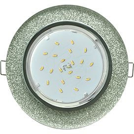 Ecola GX53 H4 5310 св-к Стекло Круг хром-серебряный блеск 38x126 FS53RNECH (10!)