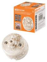 TDM Болонь выкл. фарфор. поворот. перекрестный с ручкой (бантик) 10А мрамор Ретро SQ1820-0114