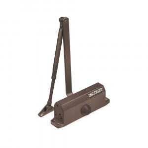 NOTEDO Доводчик дверной DC-120-I эконом BROWN до 120кг корич. (10)