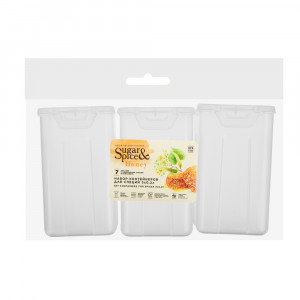 Набор контейнеров для специй Sugar&amp;Spice Honey 3шт х 0,2л, пластик