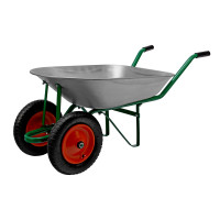 Тачка садовая, 2-х колесная, грузоподъемность 170 кг, объем 78 л