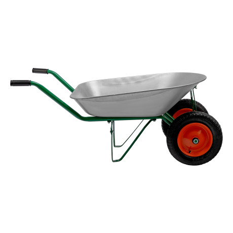 Тачка садовая, 2-х колесная, грузоподъемность 170 кг, объем 78 л